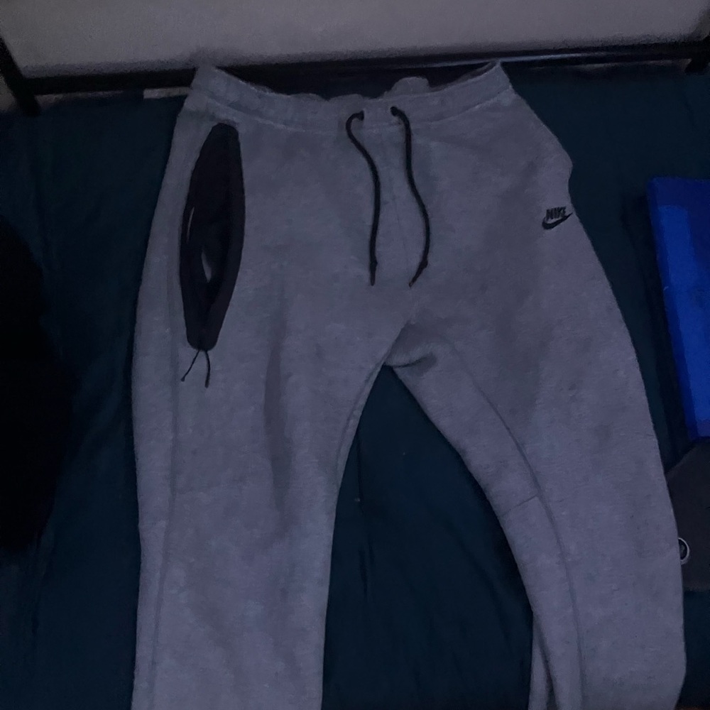 Nike Gray Sweatpants with Black Accents